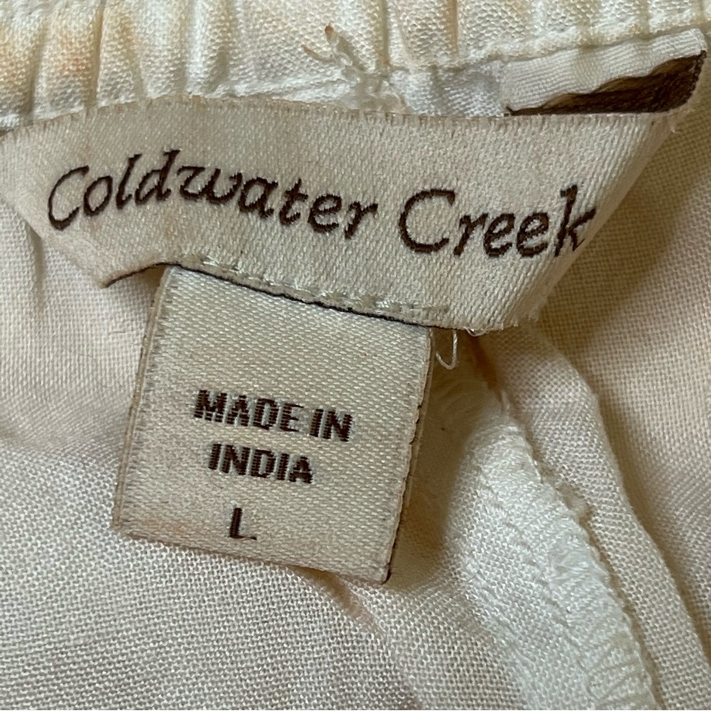 Coldwater Creek Women’s Textured Peach Pigment Dyed Maxi Skirt Large NWT - Picture 7 of 10